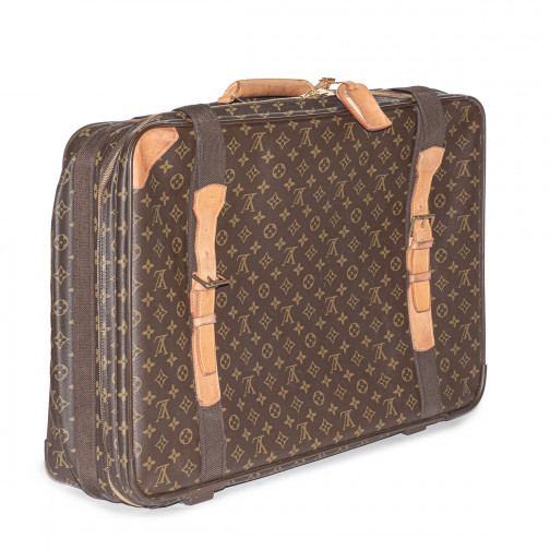 Sac-valise de vêtement portatif monogramme vintage de Louis